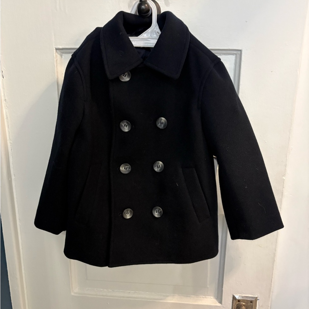 Nordstrom Kids Black Peacoat